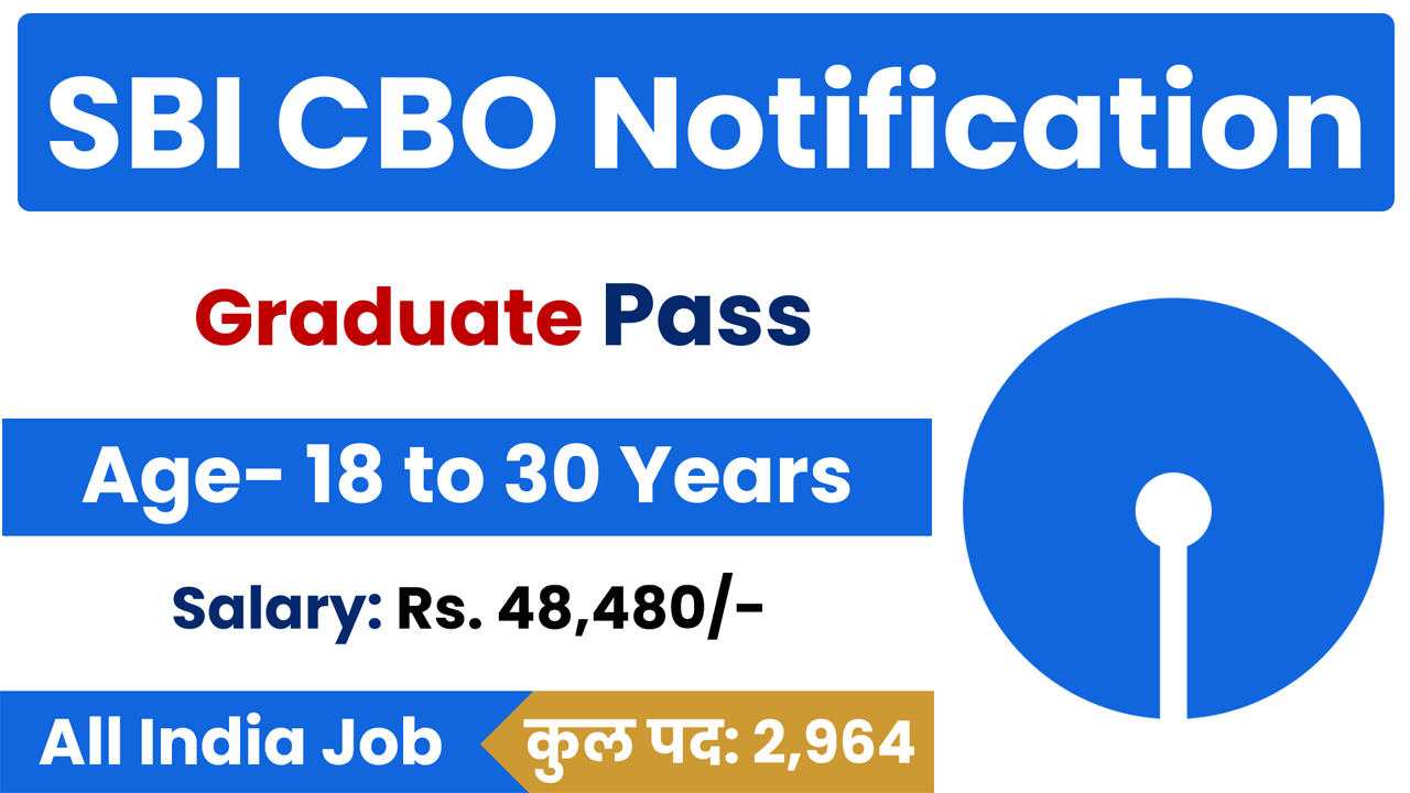 SBI CBO Notification 2025